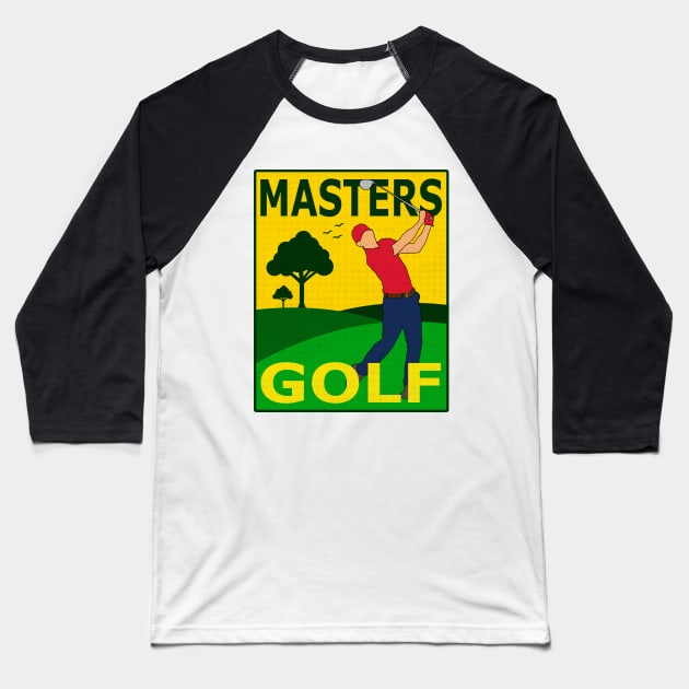 MASTERS GOLF Baseball T-Shirt by canzyartstudio